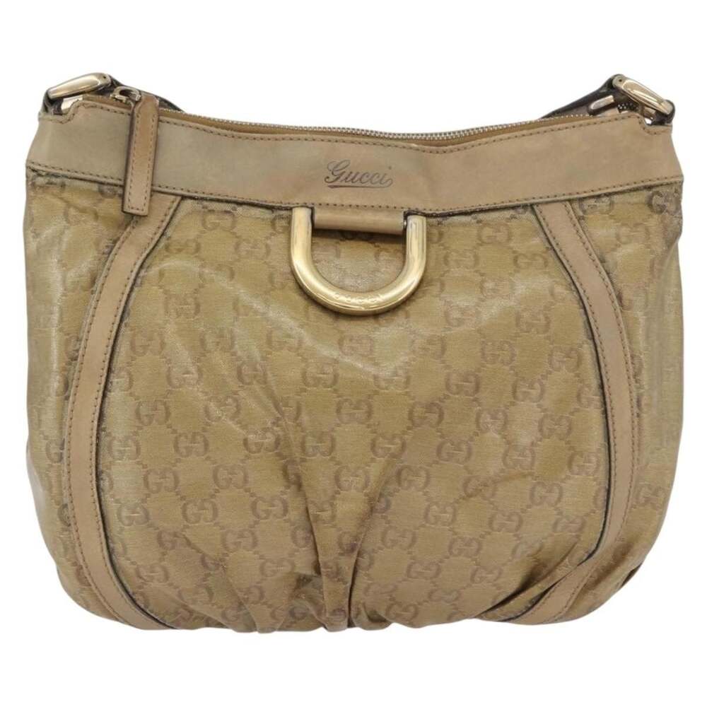 Gucci GG Crystal Shoulder Bag Beige